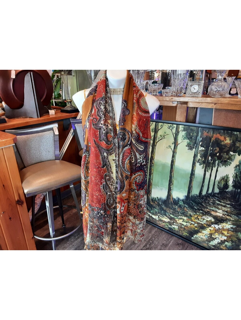 PASHMINA 50 % Silk 50% Cashmere Designer Scarf